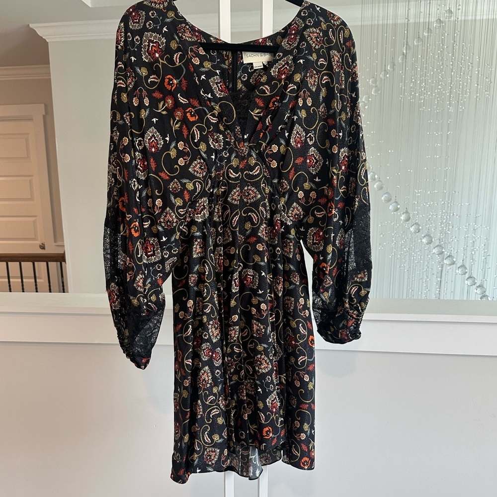 Anthropologie Sachin And Babi Floral Garden Dress - Picture 6 of 10